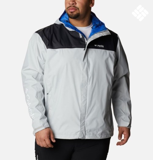 Columbia PFG Storm Jakke Herre Lyse Grå | Plus Size 16592S